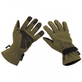 SOFTSHELL Fingerhandschuhe oliv