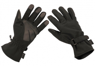 SOFTSHELL Fingerhandschuhe schwarz