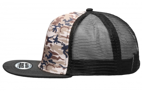 5 Panel Mesh Cap camouflage/black