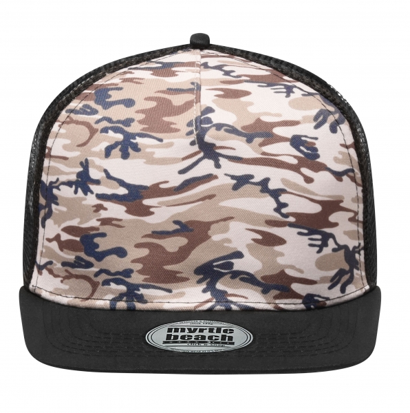 5 Panel Mesh Cap camouflage/black