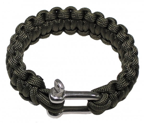 Paracord Armband Parachute Cord oliv