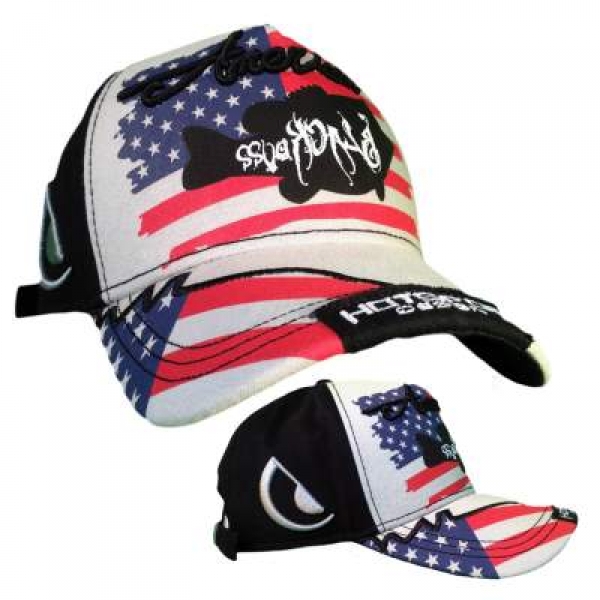 American Bass BB-Cap mit gestickten Logos